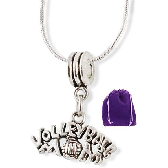 Dave The Bunny Jewelry - Volleyball Necklace - Volleyball Mom Necklace Biggest Fan